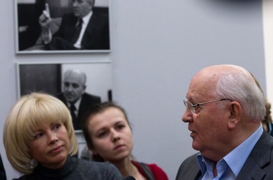 Mikhail Gorbachev and Irina Virganskaya