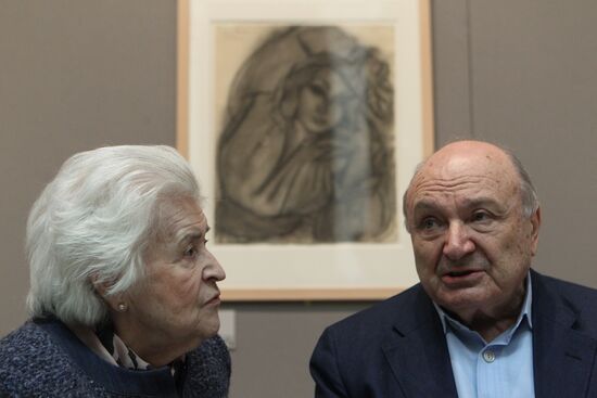 Mikhail Zhvanetsky and Irina Antonova