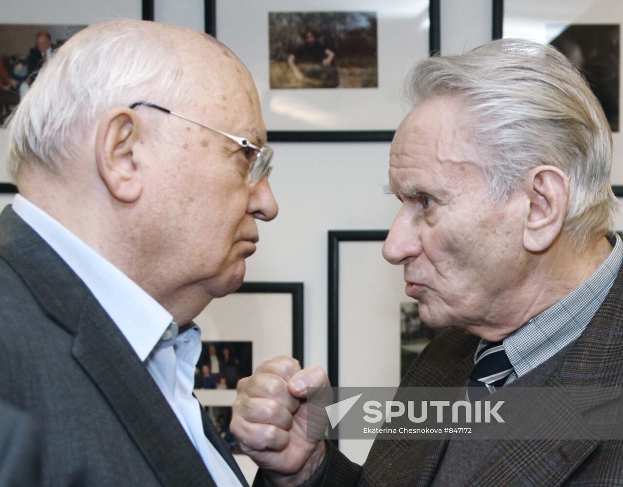 Mikhail Gorbachev and Genrikh Borovik