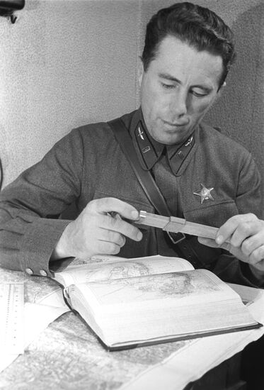 Soviet pilot Sergei Danilin