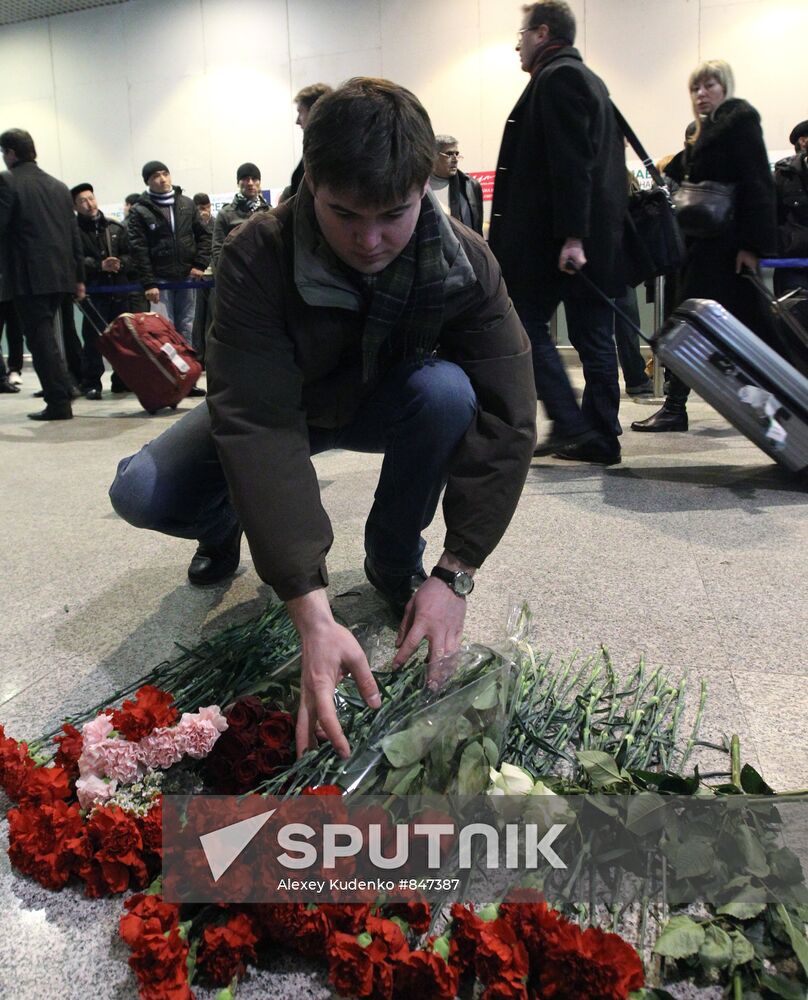 Domodedovo airport on the next day after act of terrorism