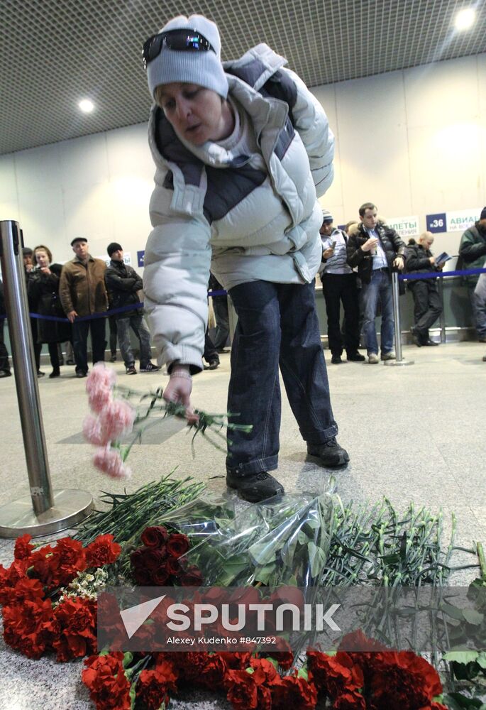 Domodedovo airport on the next day after act of terrorism