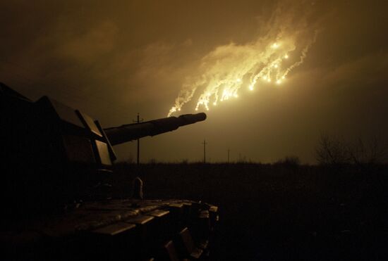 Assault of village Pervomaiskoye