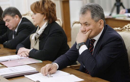 Anatoly Serdyukov, Yelena Skrynnik, Sergei Shoigu