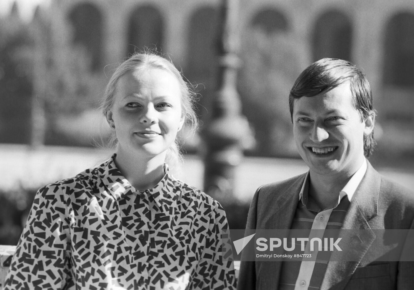 Anatoly Karpov and his wife Natalya Bulanova