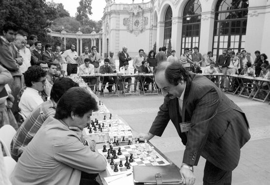 Chess player Tamaz Georgadze in Seville