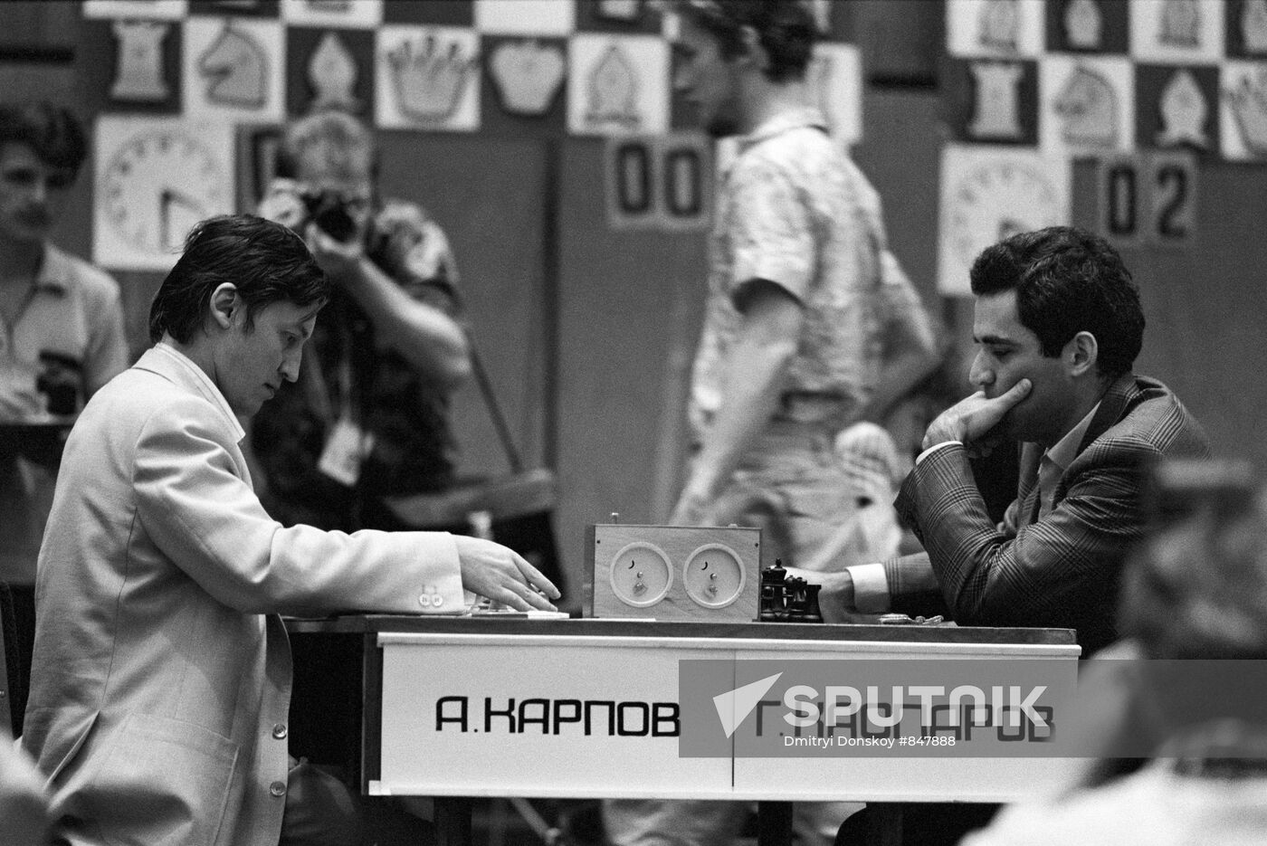 Anatoly Karpov and Garry Kasparov