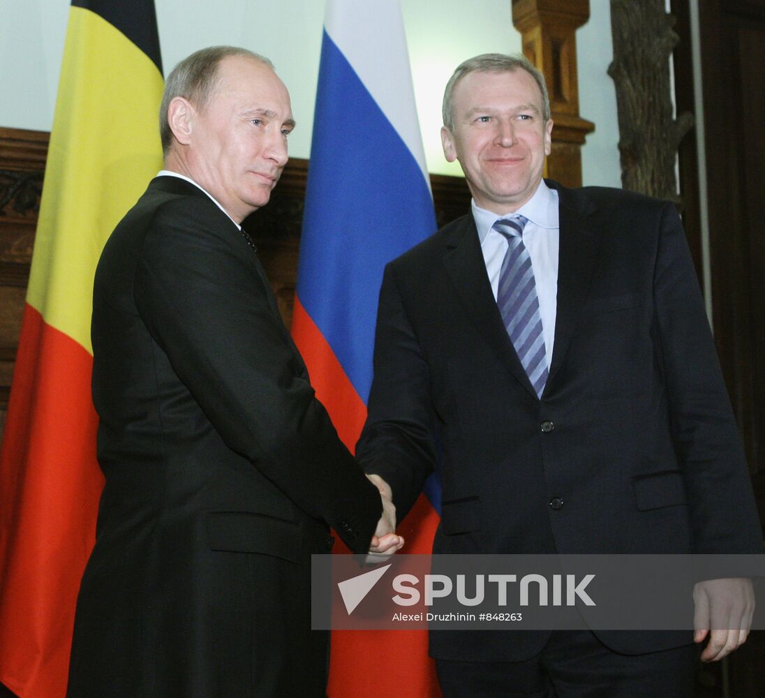 Vladimir Putin meets with Yves Leterme