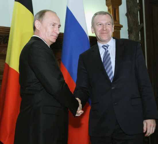 Vladimir Putin meets with Yves Leterme