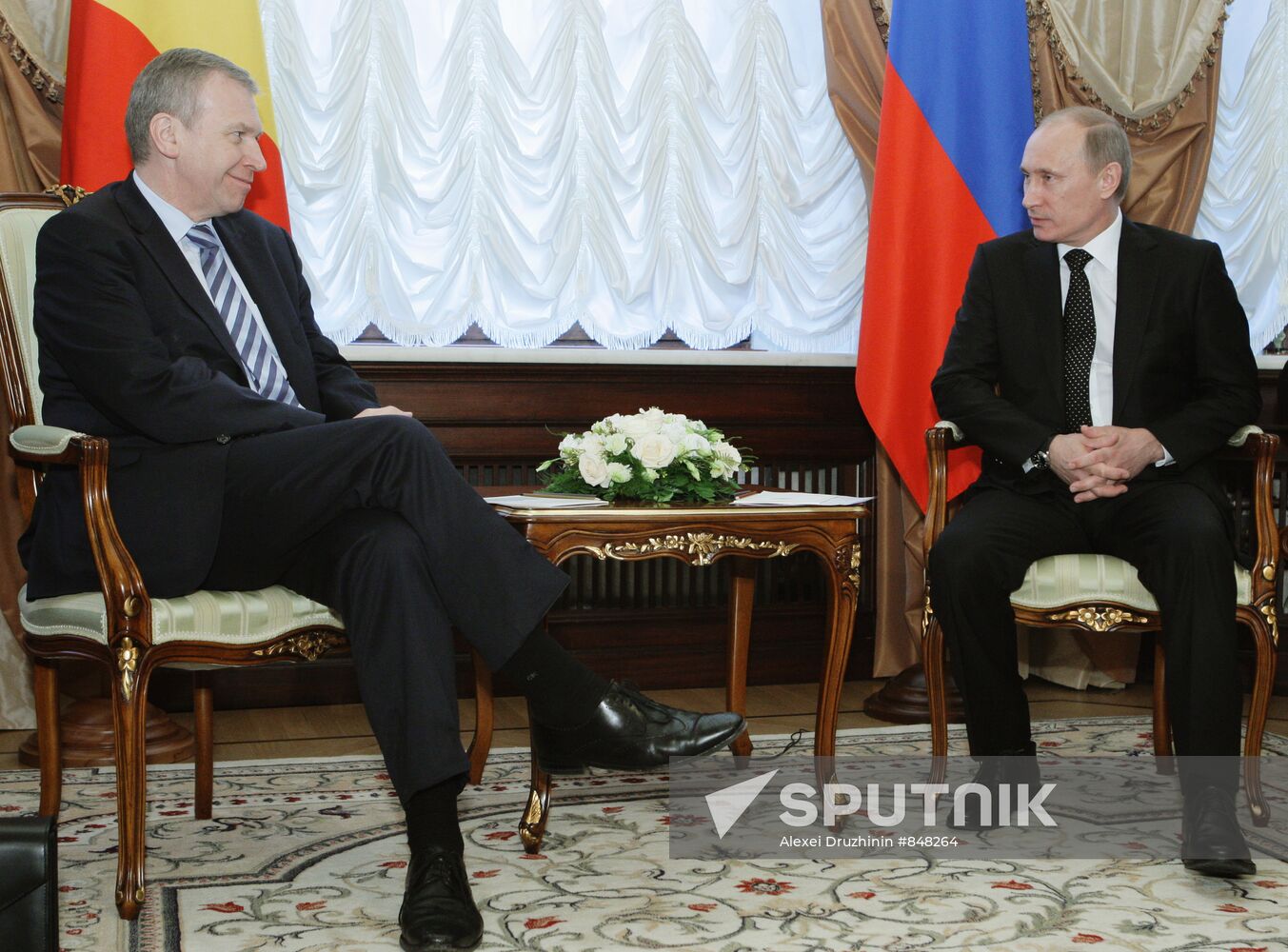 Vladimir Putin meets with Yves Leterme