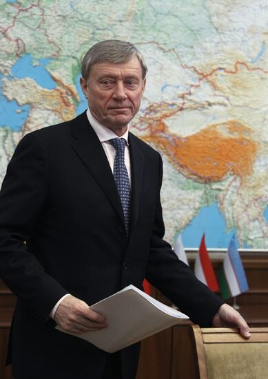 Nikolai Bordyuzha holds news conference