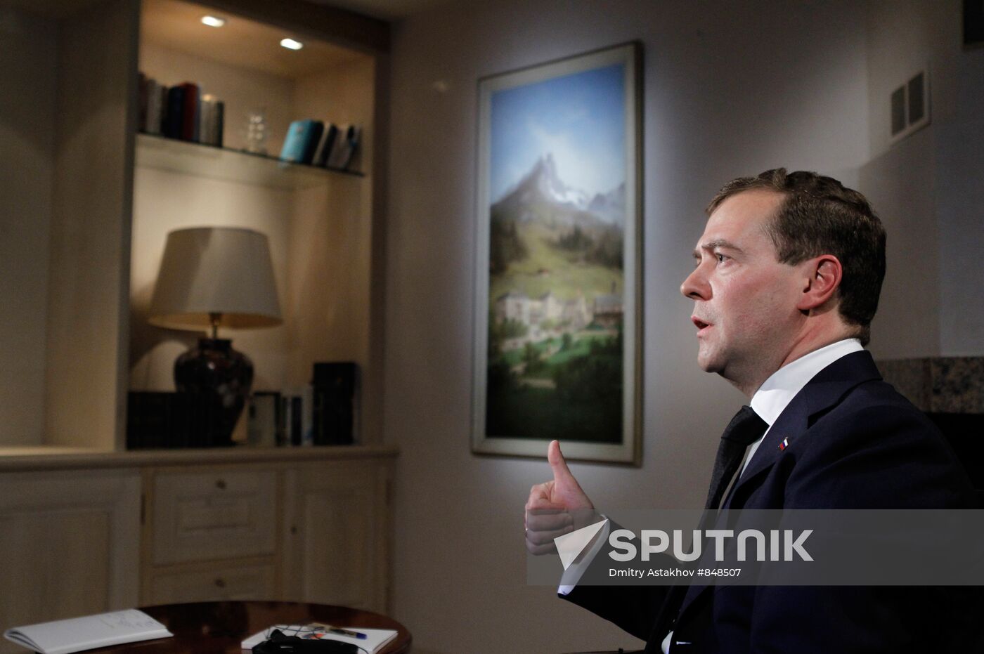 Dmitry Medvedev attends World Economic Forum in Davos