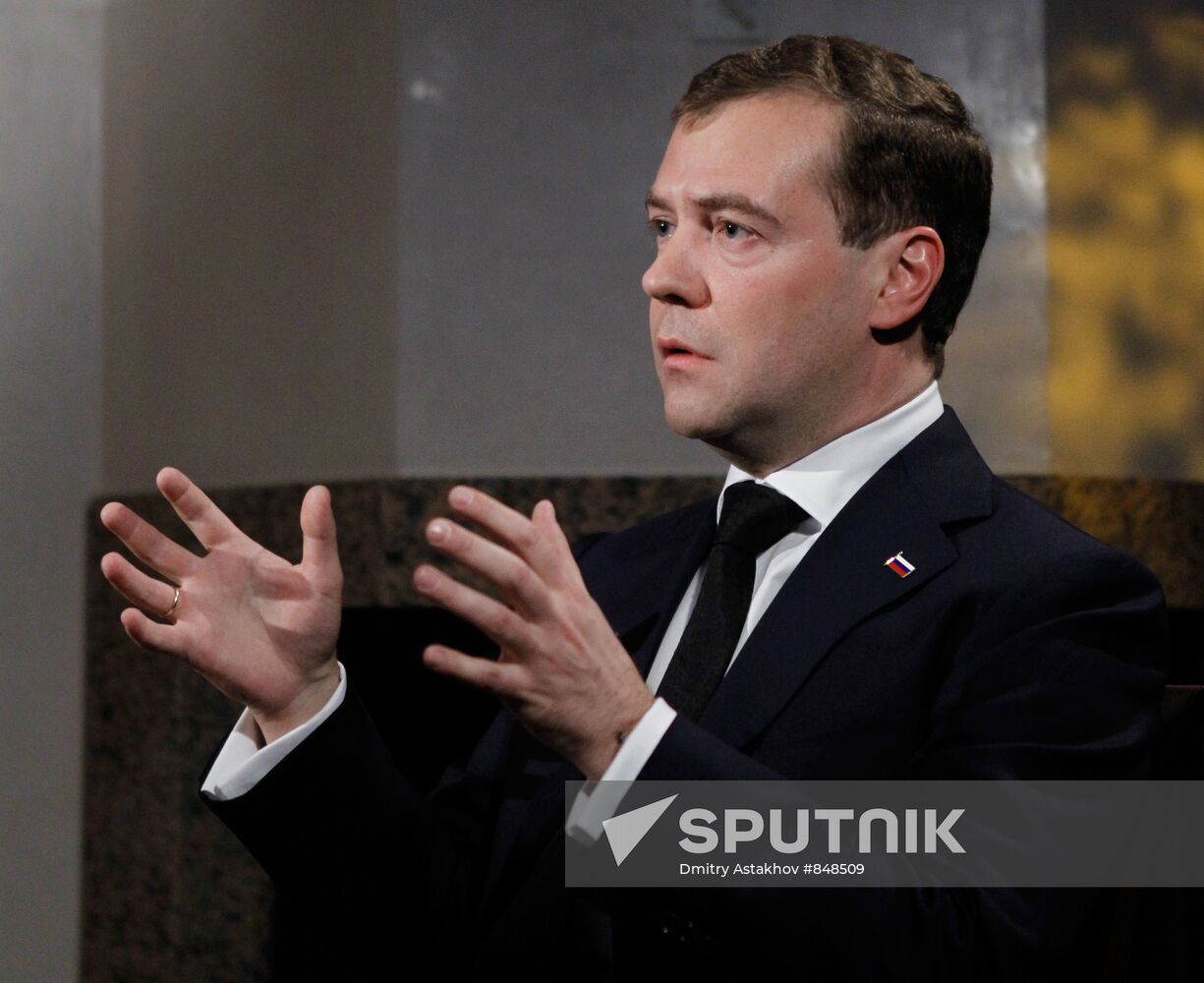 Dmitry Medvedev attends World Economic Forum in Davos