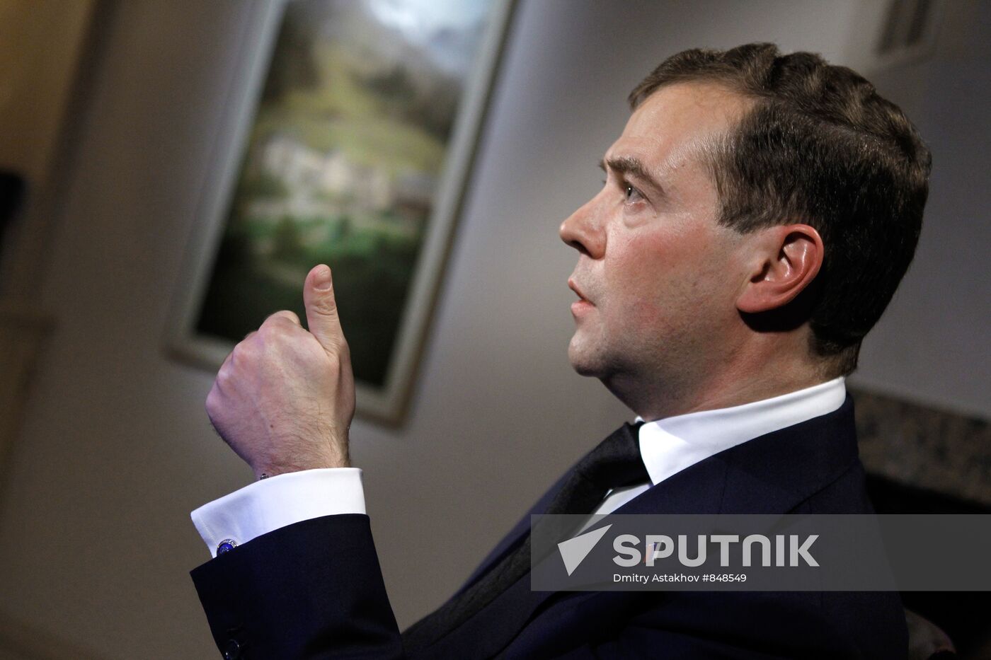 Dmitry Medvedev attends World Economic Forum in Davos