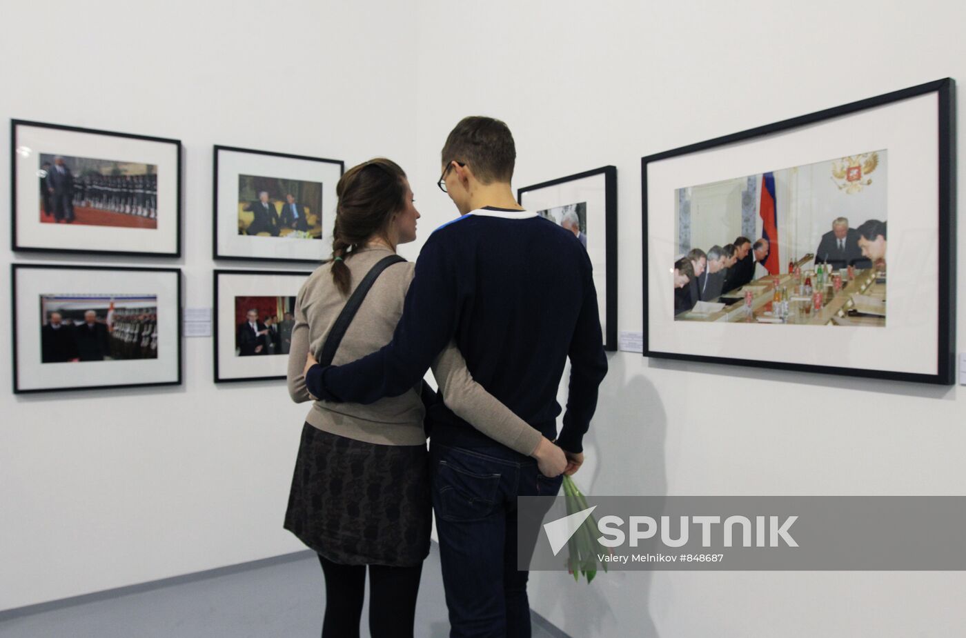 Boris Yeltsin and His Time exhibition opening