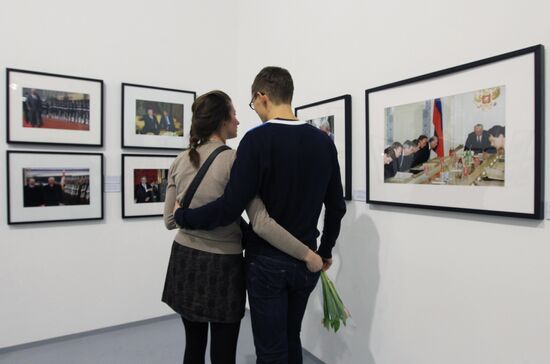 Boris Yeltsin and His Time exhibition opening