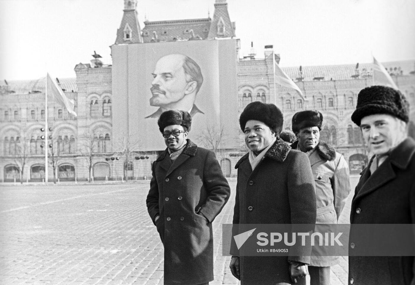 Congolese Party of Labour delegation on Red Square
