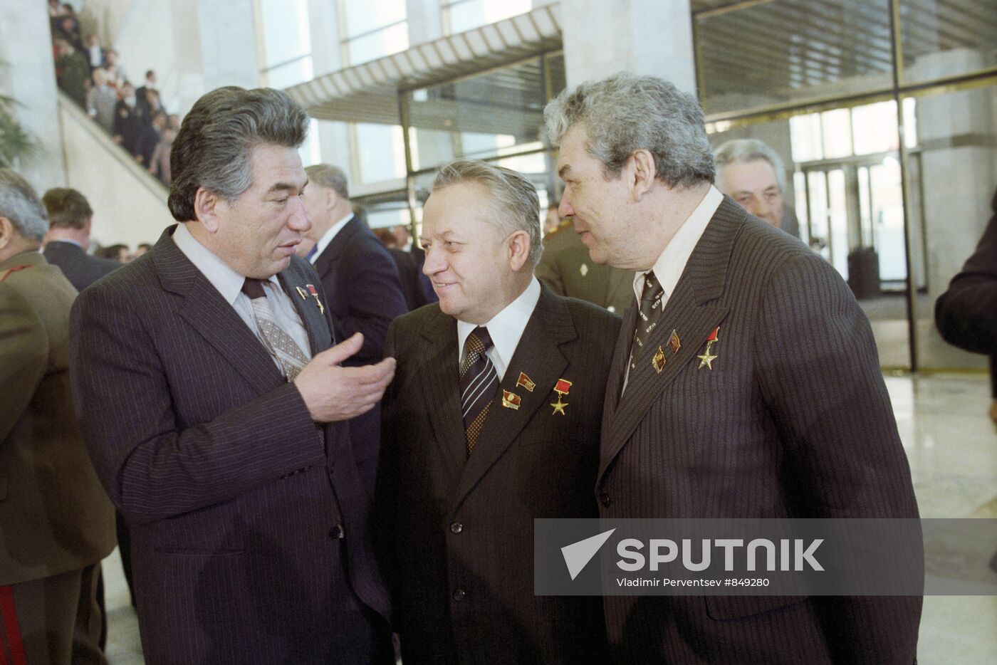 Chyngyz Aitmatov, Ivan Shemyakin, and Mustay Karim