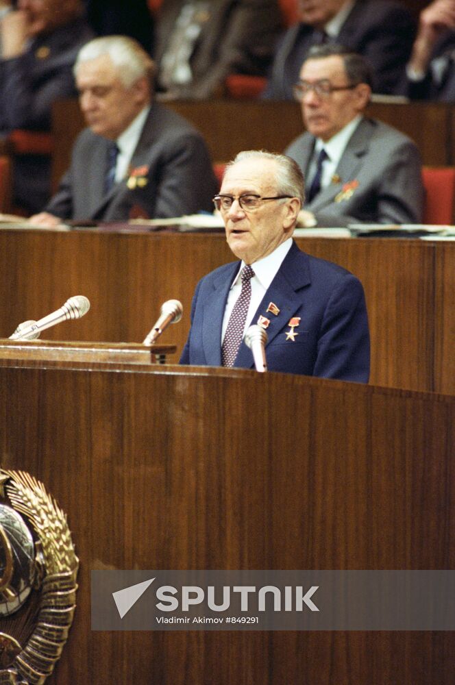 CPSU Politburo member Nikolai Tikhonov