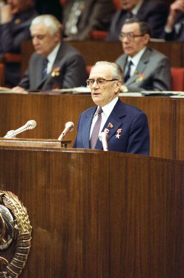 CPSU Politburo member Nikolai Tikhonov