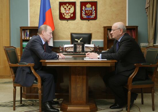 Vladimir Putin meets with Yury Berg
