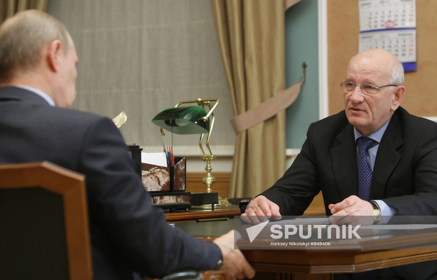 Vladimir Putin meets with Yury Berg
