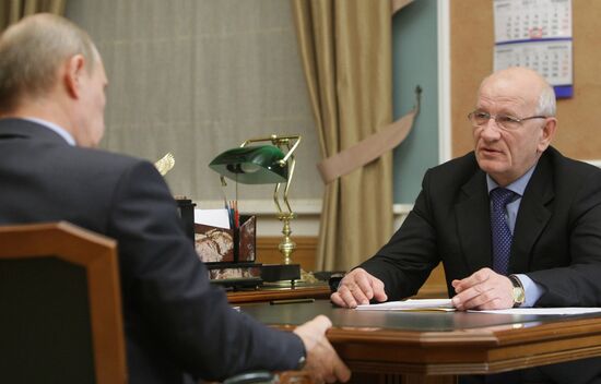 Vladimir Putin meets with Yury Berg