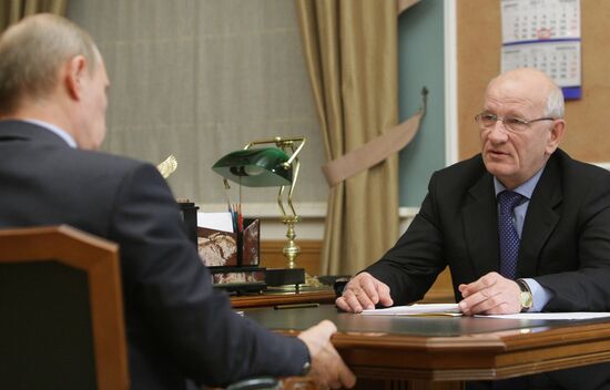 Vladimir Putin meets with Yury Berg