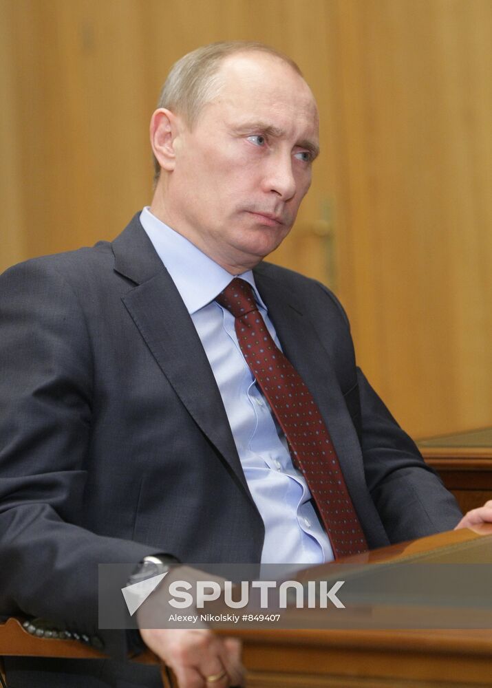 Vladimir Putin meets with Yury Berg