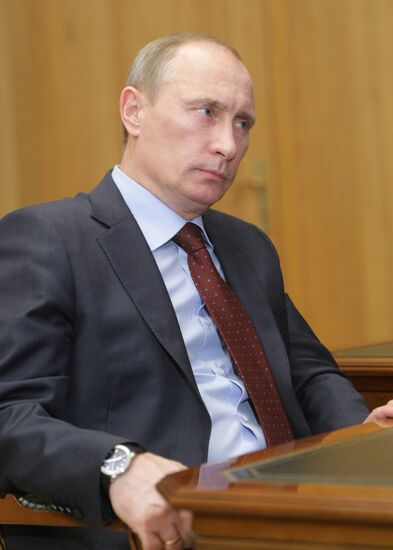 Vladimir Putin meets with Yury Berg