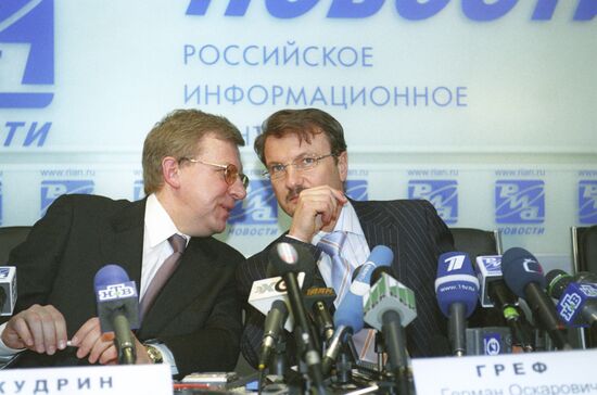 German Gref and Alexei Kudrin