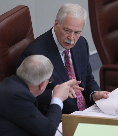 Plenary session of Russian State Duma