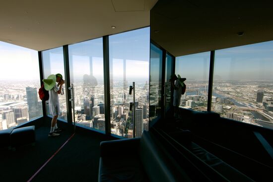 Top floor of skyscraper Eureka Tower
