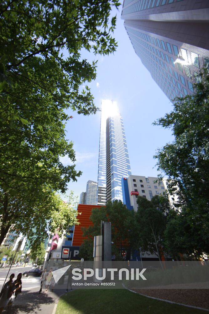 Eureka Tower,a skyscraper in Melbourne