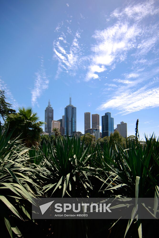 View of skyscrapers in Melbourne