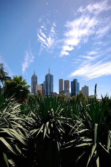 View of skyscrapers in Melbourne