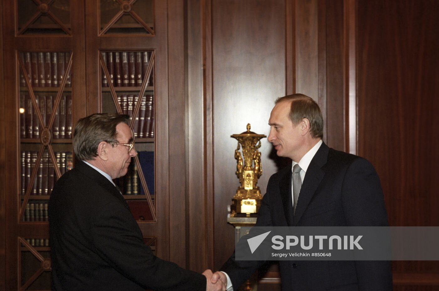 Veniamin Yakovlev and Vladimir Putin