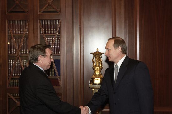 Veniamin Yakovlev and Vladimir Putin