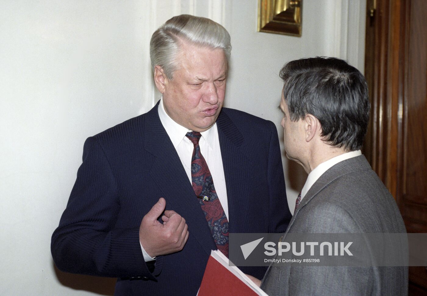 B. Yeltsin and R. Khasbulatov