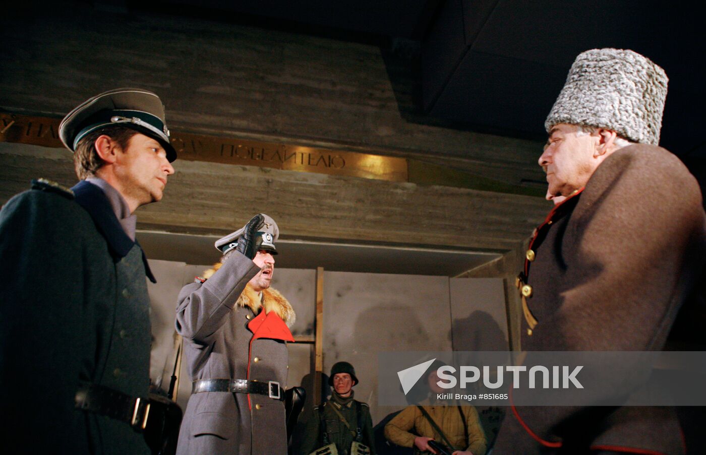 Reenactment of Field Marshall Paulus' surrender