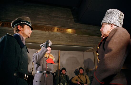 Reenactment of Field Marshall Paulus' surrender