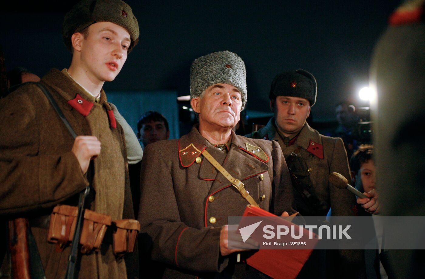 Reenactment of Field Marshall Paulus' surrender