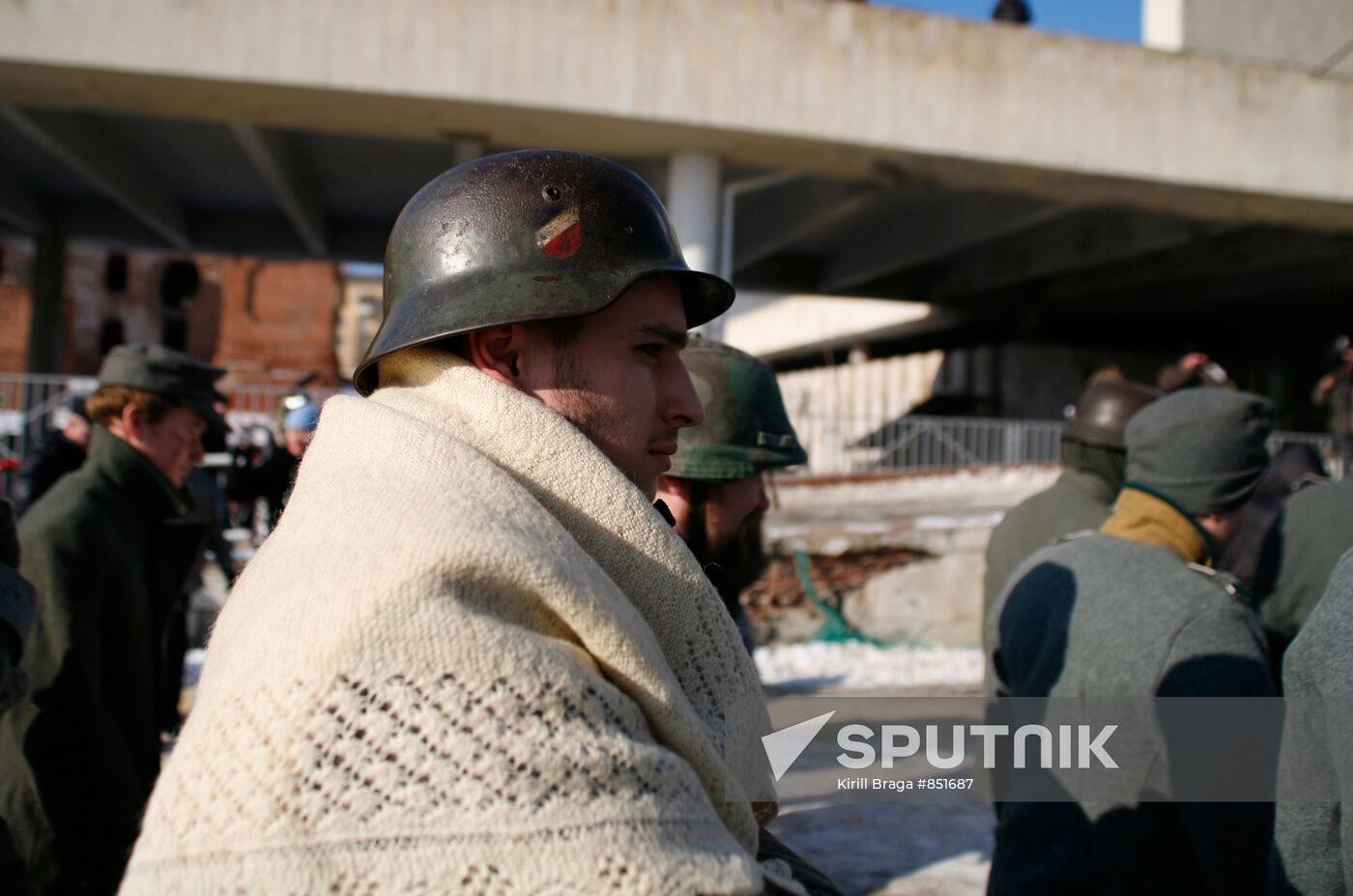 Reenactment of Field Marshall Paulus' surrender