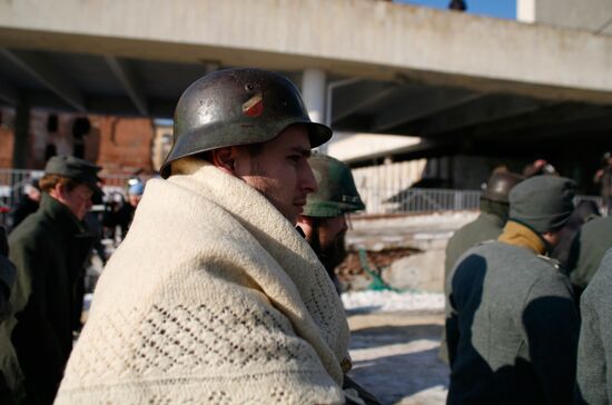 Reenactment of Field Marshall Paulus' surrender