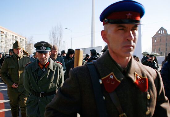 Reenactment of Field Marshall Paulus' surrender