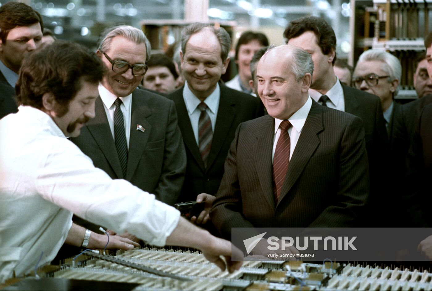 M. Gorbachev in Riga