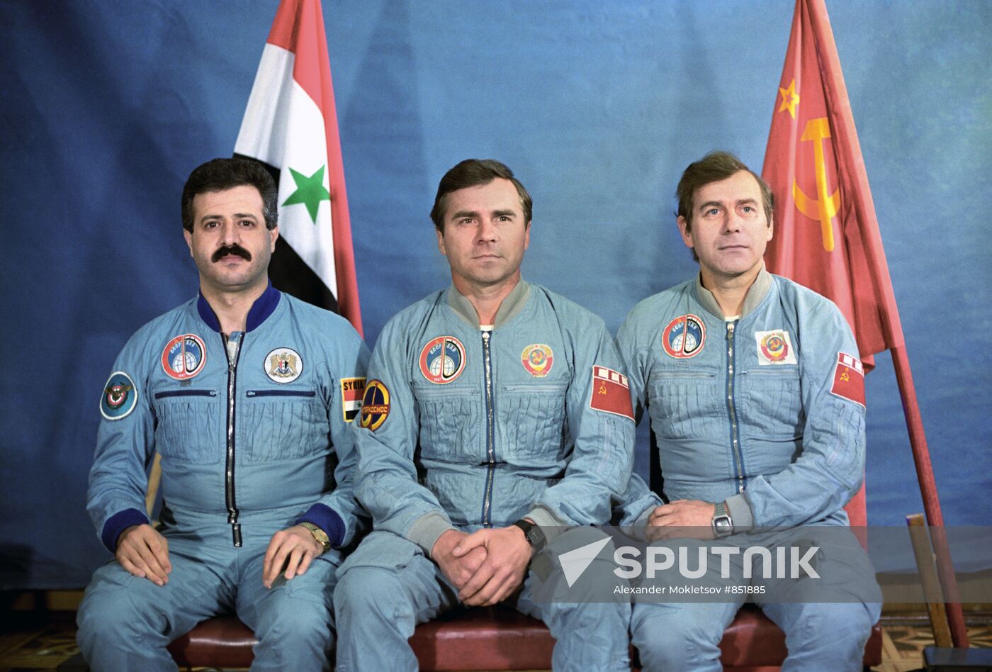 Soyuz TM-3 spaceship crew