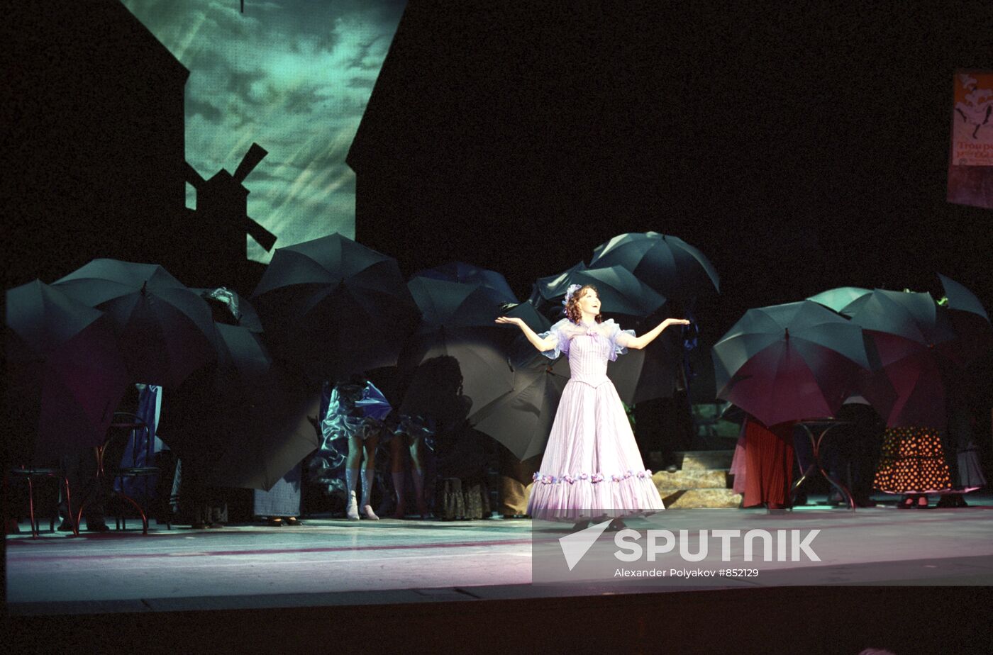 Scene from performance "The Violet of Montmartre"