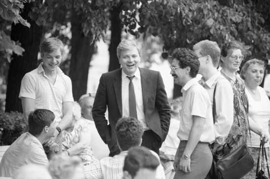 Vyacheslav Pankin among young people