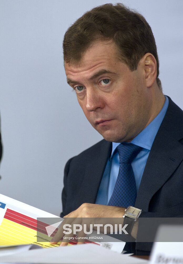 Dmitry Medvedev on working trip to Arzamas